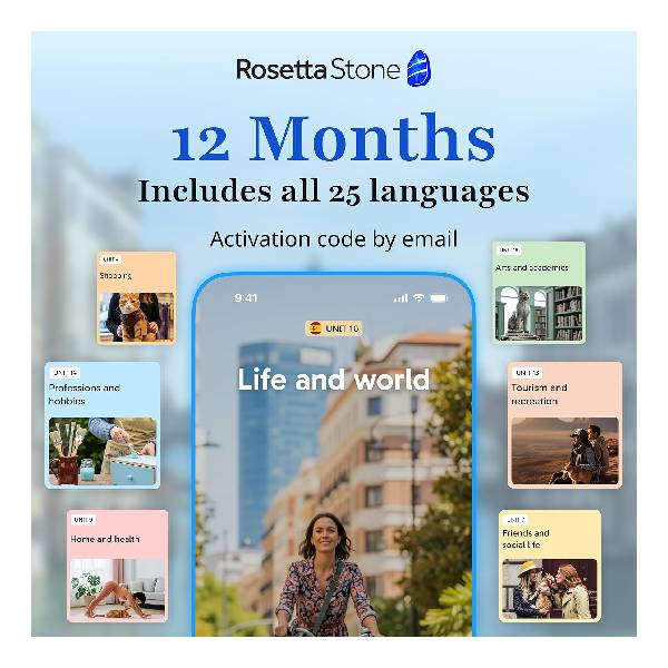 Rosetta Stone Learning Software, 12 Months